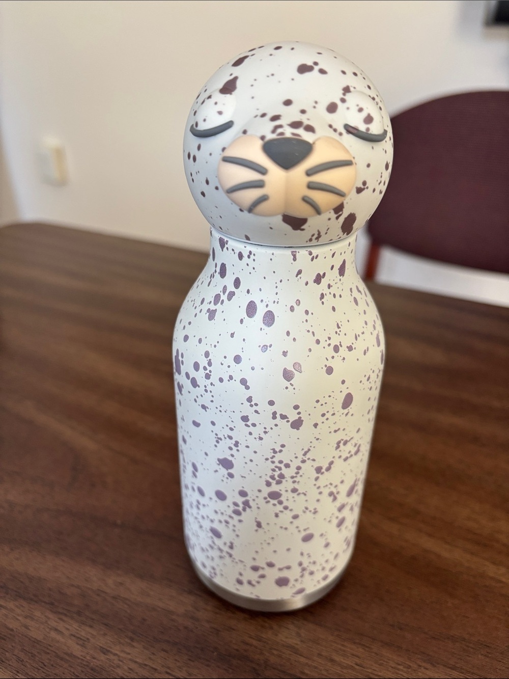 ASOBU 16 oz Speckled Seal Cream & Grey BPA free stainless steel water bottle